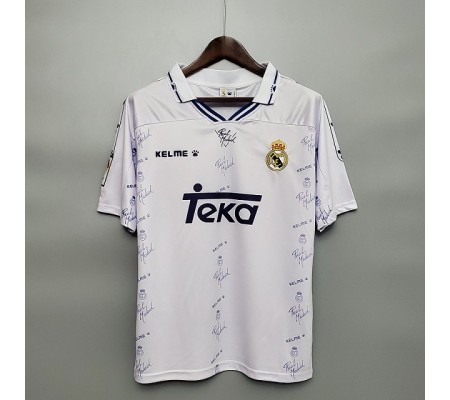 Real Madrid 94/96 Home White Soccer Jersey